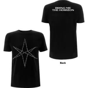 Image of Bring Me The Horizon - Barbed Wire Unisex XX-Large T-Shirt - Black