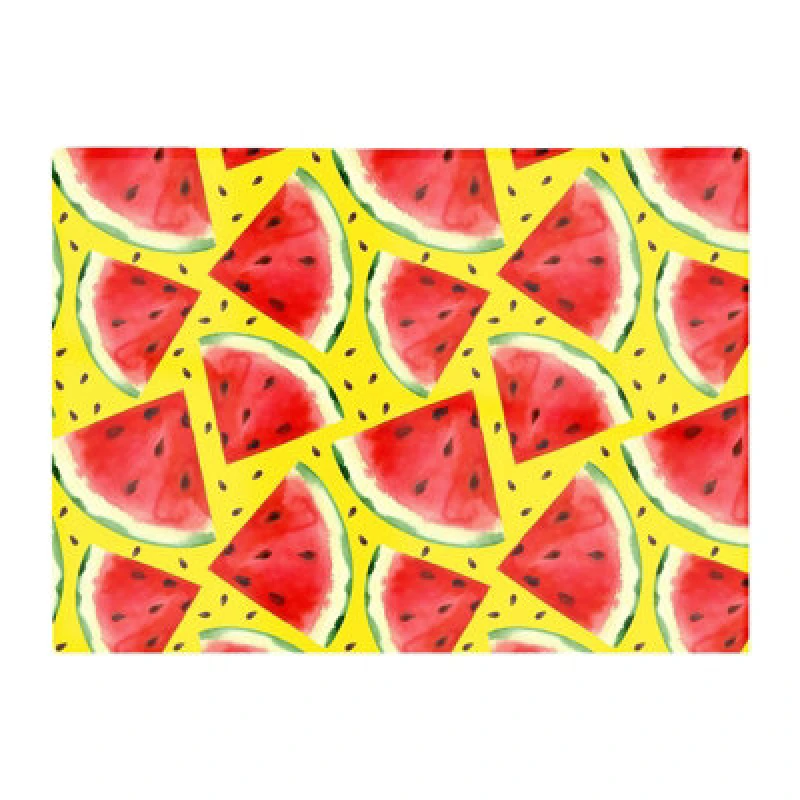 Image of Warren Reed Designer Watermelon Pattern Glass Chopping Board