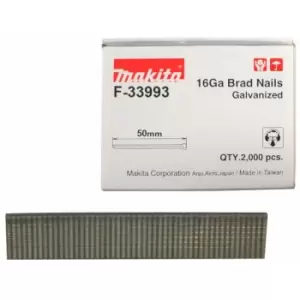 Image of Makita - 50mm 16 Gauge Brad Nails - 2000pcs