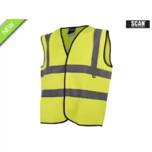 Image of Scan SCAHVWM Hi-Vis Waistcoat Yellow M (41in)