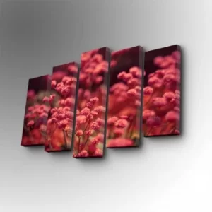 Image of 5PUC-114 Multicolor Decorative Canvas Painting (5 Pieces)