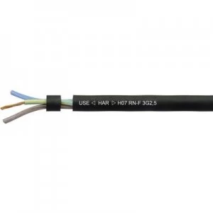 Image of Flexible cable H07RN F 3 G 1.50 mm Black Helukabel