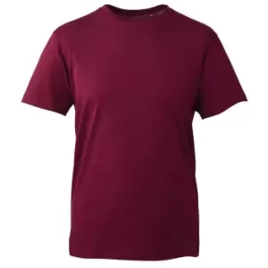 Image of Anthem Mens Organic T-Shirt (M) (Burgundy)