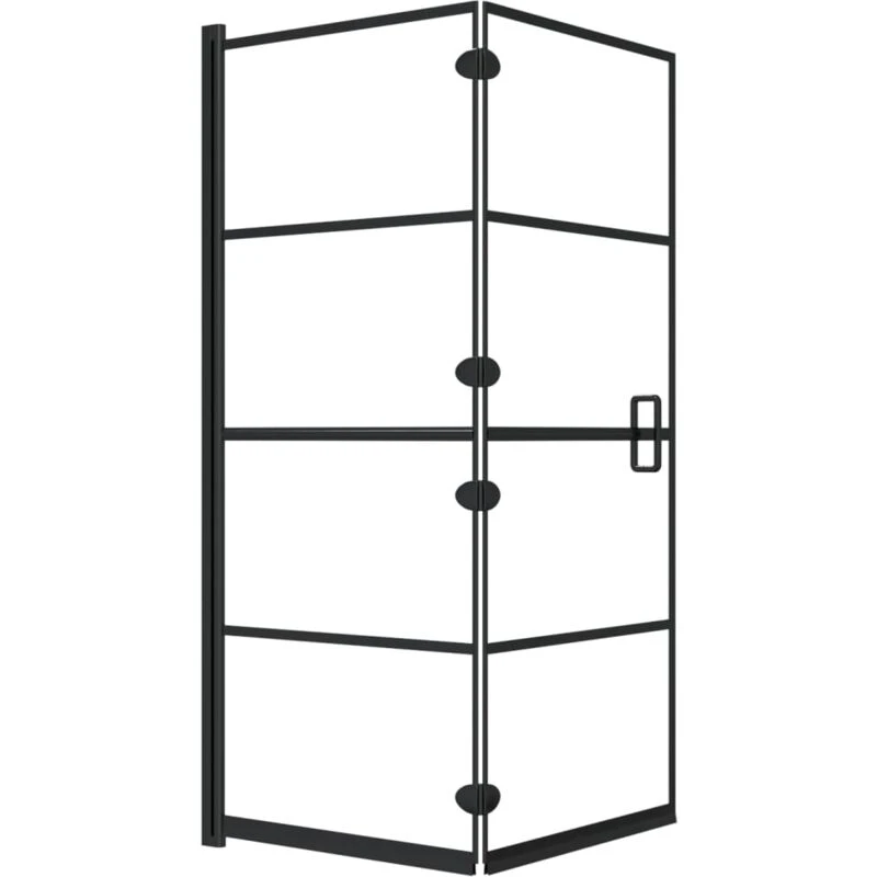Image of VIDAXL Vidaxl - Folding Shower Enclosure esg 120x140cm Black 8720286416013
