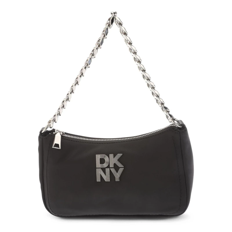 Image of DKNY Lorena Demi Shoulder Bag Black Silver female One Size