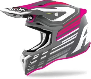 Image of Airoh Strycker Shaded Carbon Motocross Helmet, pink, Size S, pink, Size S