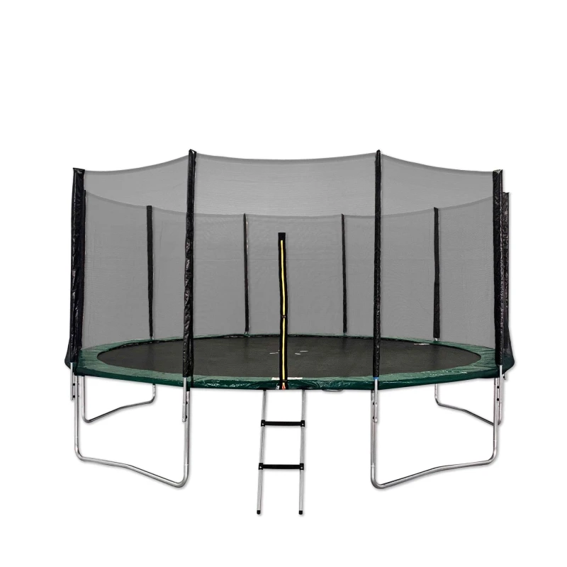 Image of Artemis Home Kanga 16FT or 488cm Round Outdoor Trampoline with Green Padding Green Unisex