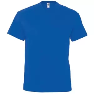 Image of SOLS Mens Victory V Neck Short Sleeve T-Shirt (L) (Royal Blue)