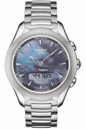 Image of Ladies Tissot T-Touch Solar Alarm Chronograph Solar Powered Watch T0752201110101