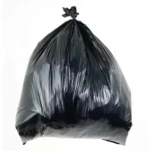 Image of Slingsby 90L Coloured Bin Bags , Black Light Duty