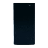 Image of Slim Week To View 2022 Desk Diary - Black