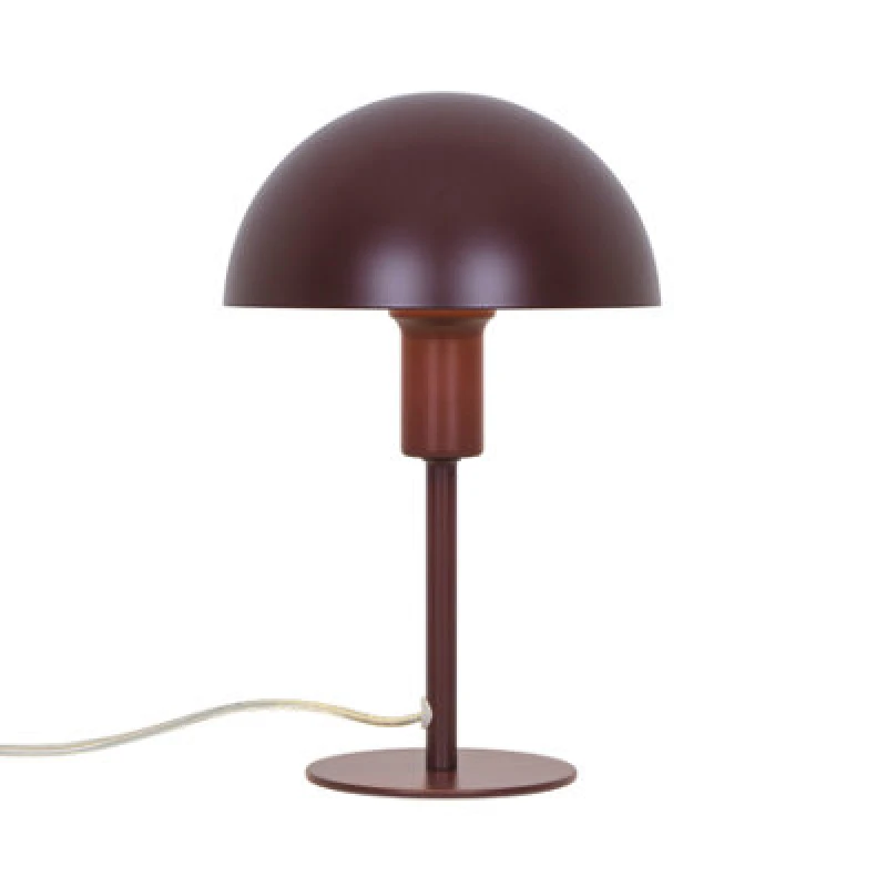 Image of Nordlux Ellen Metal Table Lamp Dome Shade Red,mains