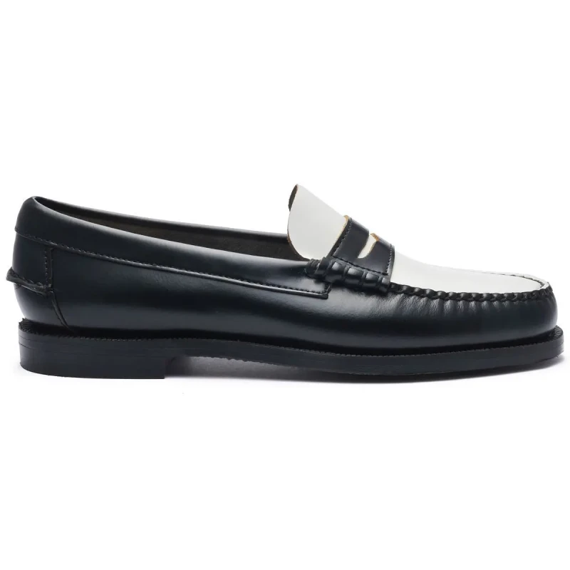 Image of Sebago Womens leather loafers Sebago Classic Dan Noir Female 41