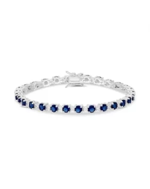 Image of Simply Silver Sapphire Tennis Bracelet