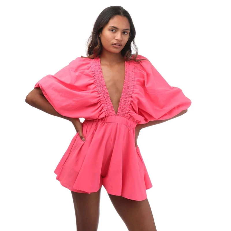 Image of Sundress Alicia Jumpsuit - Pink Pink 6