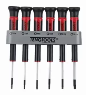 Image of Teng Tools MDM706TX 6pc Mini Torx Screwdriver Set TX6, TX7, TX8, TX9, TX10 & TX15