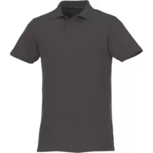 Image of Elevate Mens Helios Short Sleeve Polo Shirt (S) (Storm Grey)