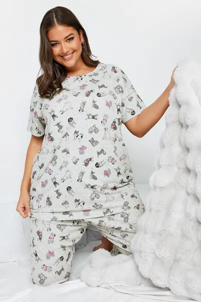 Image of Yours Pyjama Set Grey