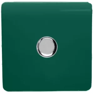 Image of Trendi Switch 1 Gang 120 Watt LED Dimmer Switch in Dark Green