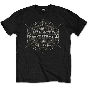 Image of Avenged Sevenfold - Reflections Unisex Medium T-Shirt - Black