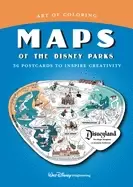 Image of art of coloring maps of the disney parks 36 postcards to inspire creativity