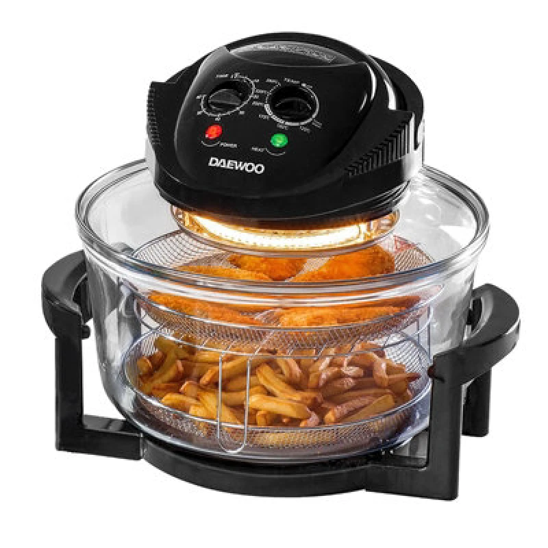Image of Daewoo Daewoo 17L Deluxe Large Halogen Air Fryer Oven with Size Extender Ring 60min in Clear Clear Large Unisex 5024996999181