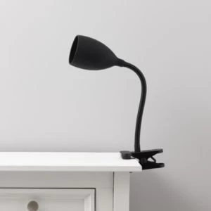 Image of Dana Black Clip On Desk Lamp