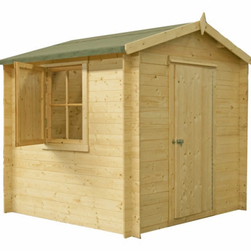 Image of Shire Camelot 2.4m x 2.4m Log Cabin Summerhouse (19mm)