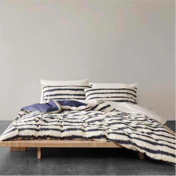 Image of Himeya Blackwork Duvet Cover - INDIGO