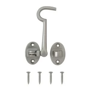 Image of BQ Galvanised Nickel Effect Brass Cabin Hook