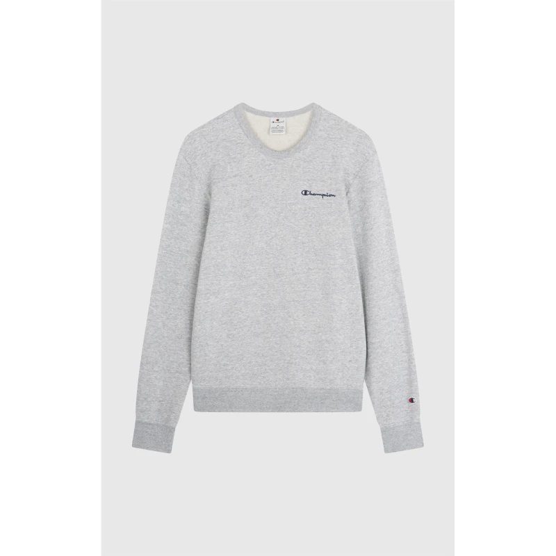 Image of Champion Icons Fleece Crewneck Sweatshirt Grey male Small