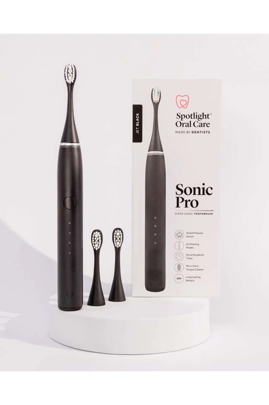 Image of Spotlight Oral Care Sonic Pro Toothbrush in Black Unisex