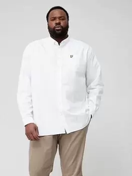 Image of Lyle & Scott Big & Tall Regular Fit Light Weight Oxford Shirt - White, Size 3XL, Men