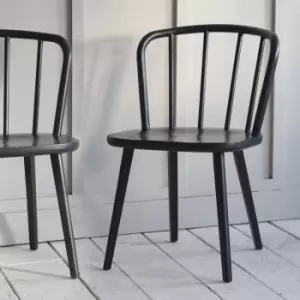 Image of Garden Trading Pair of Uley Chairs in Carbon & Ash