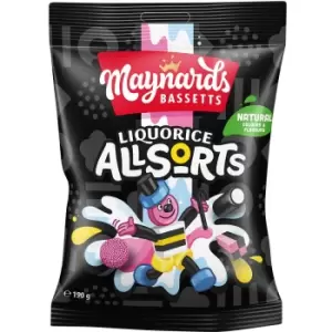 Image of Maynards Bassetts Liquorice Allsorts Bag 190g