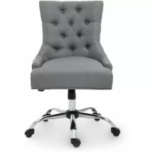 Image of Anita Grey Fabric Home Office Chair - Premier Housewares
