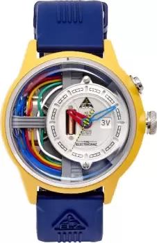 Image of Electricianz Watch Nylon Cable Z 45mm Blue Rubber