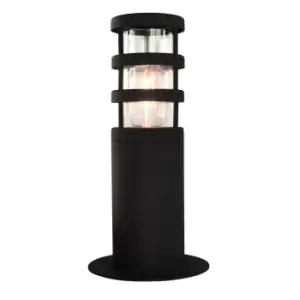 Image of Outdoor IP44 1 Bulb Wall Ground Pedestal 304 SS / Black LED E27 60W
