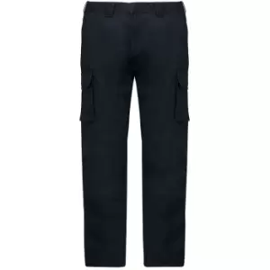 Image of Kariban Adults Unisex Multi-Pocket Cargo Trousers (40R) (Black) - Black