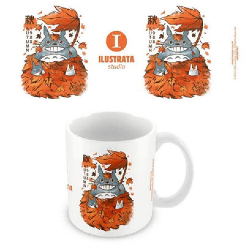 Image of Ilustrata Ilustrata My Neighbour Autumn Mug in White White One Size Unisex 5063527879486