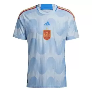 Image of adidas Spain Authentic Away Shirt 2022 2023 Adults - Blue