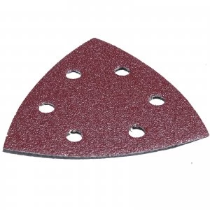Image of Makita Long Life Punched Hook Loop Delta Sanding Sheets Assorted Grit Pack of 10