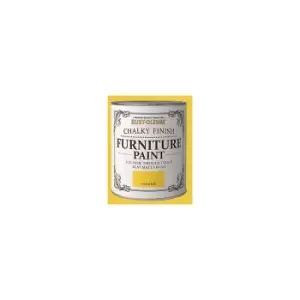 Image of Rust-Oleum Chalk Chalky Furniture Paint Lemon Jelly 125ml - Lemon Jelly