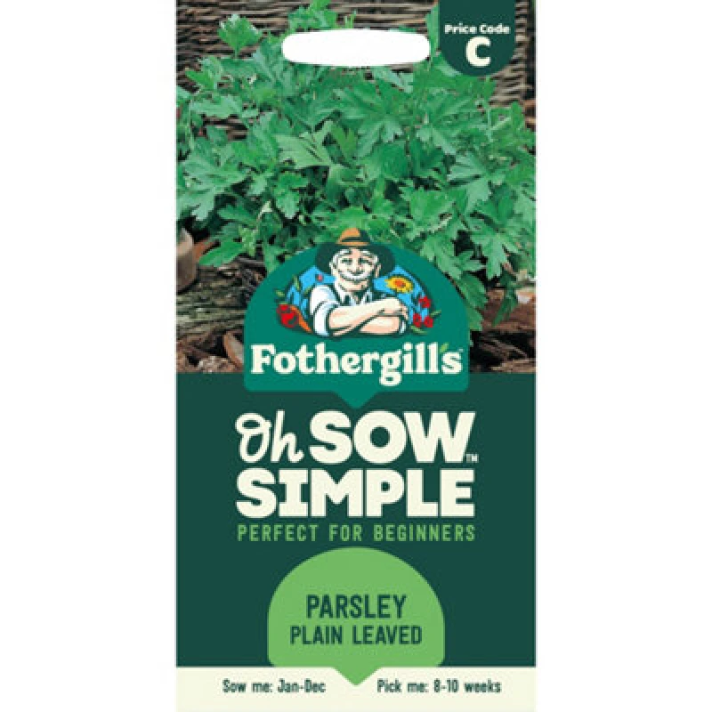 Image of Mr Fothergills Oh Sow Simple Parsley 'plain Leaved 2' Herb Seeds