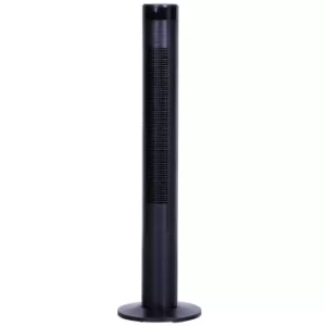 Image of Homcom 117cm Oscillating Tower Fan, black