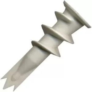 Image of Fischer - 35mm Nylon Self Drill Plasterboard Fixing With Screw - Pack of 100 - Silver