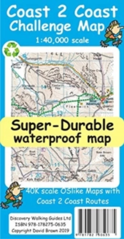Image of Coast to Coast Challenge Map Sheet map, folded