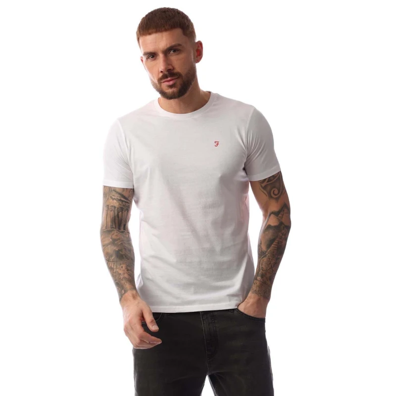 Image of Farah Fordham 5 Pack Lounge T-Shirts Navy Green male S