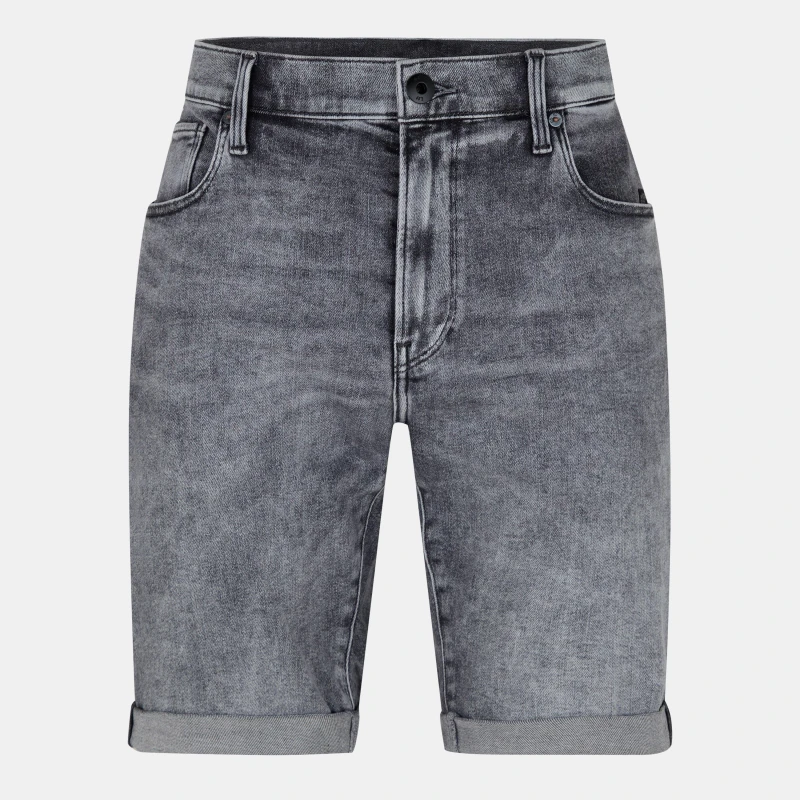 Image of G Star 3301 Slim Denim Shorts Faded Gry male 38W R