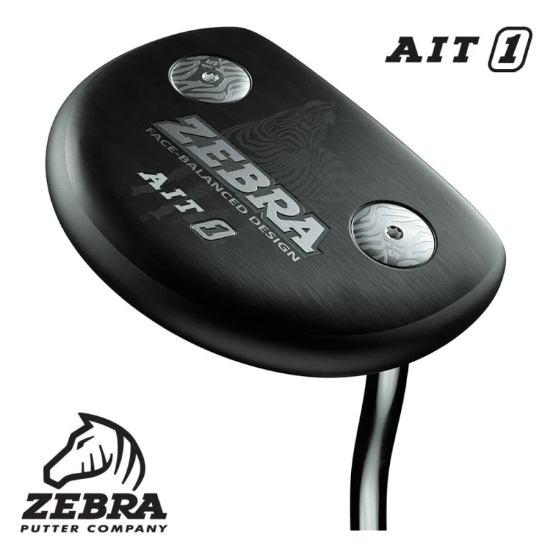 Image of Zebra AIT1 Left Handed Putter Black unisex 34in